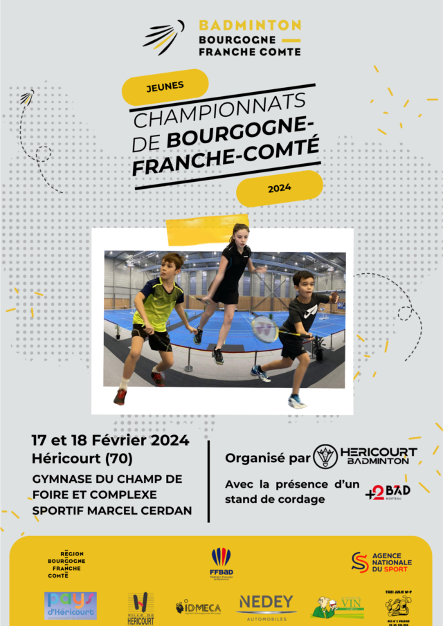 🏸⭐Championnats Bourgogne Franche-Comté Jeune 2024 🏸⭐