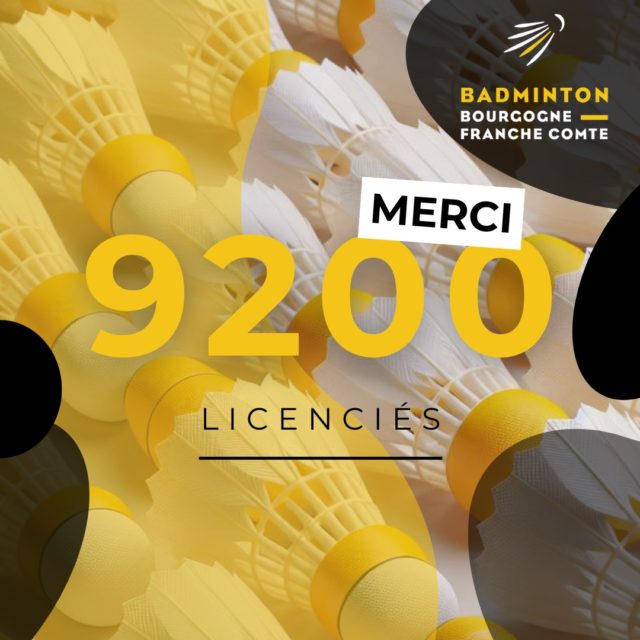🏸 𝟗 𝟐𝟎𝟎 𝐥𝐢𝐜𝐞𝐧𝐜𝐢𝐞́𝐬 : 𝐮𝐧 𝐫𝐞𝐜𝐨𝐫𝐝 𝐡𝐢𝐬𝐭𝐨𝐫𝐢𝐪𝐮𝐞 𝐩𝐨𝐮𝐫 𝐥𝐚 𝐋𝐢𝐠𝐮𝐞 𝐁𝐎𝐅𝐂 ! 🎉