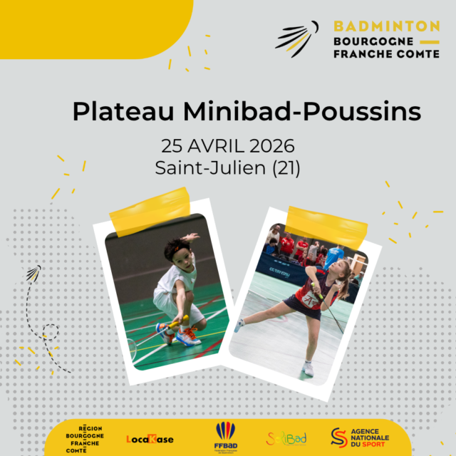 🏸 Plateau Jeunes – Minibad / Poussin / Benjamin